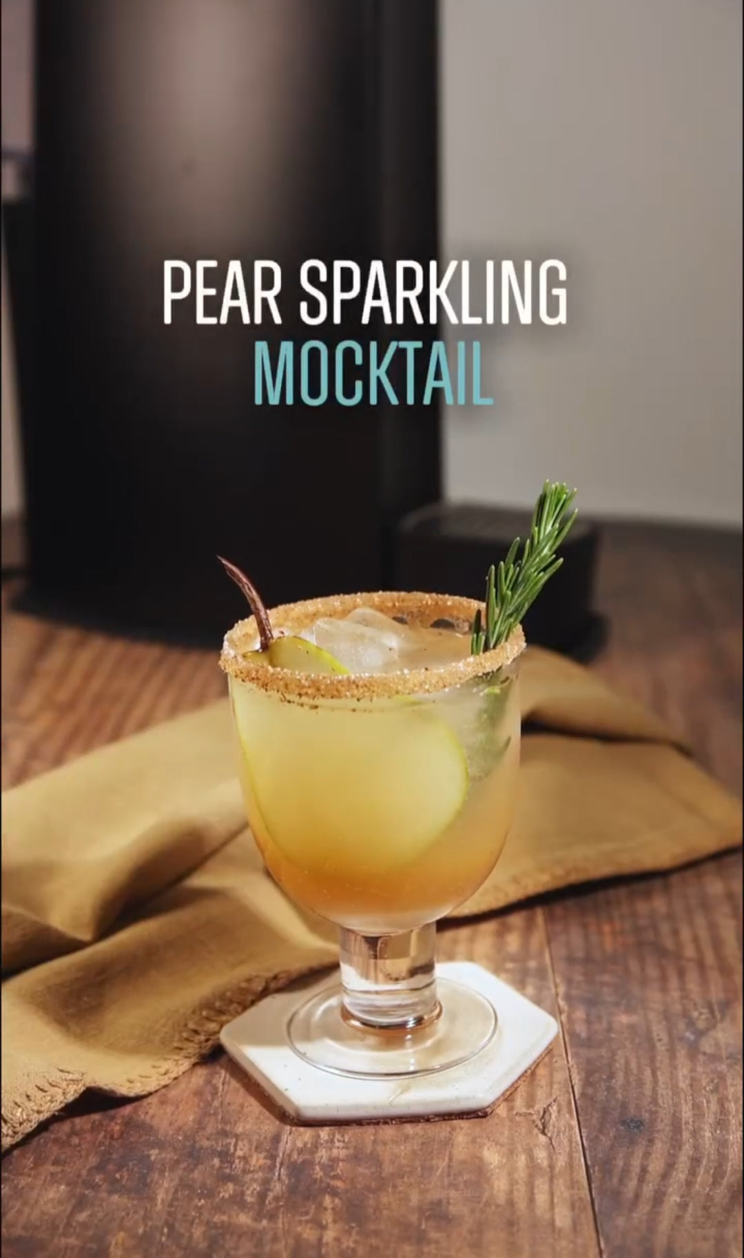 Pear Sparkling Mocktail