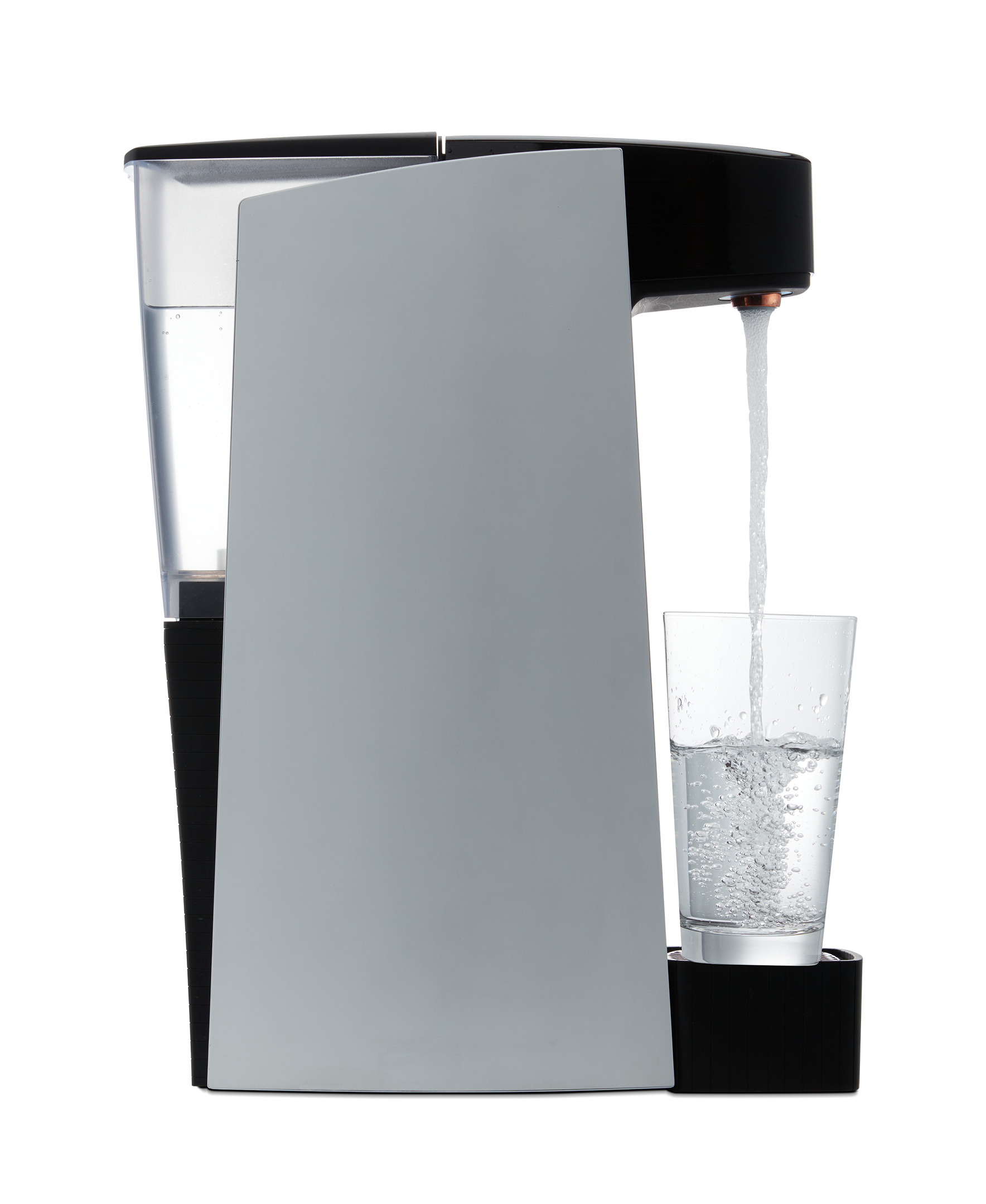 Carbon8 Kit - One Touch Sparkling Water Maker + Filter & Lemon8 + Co2 Cylinder - Silver