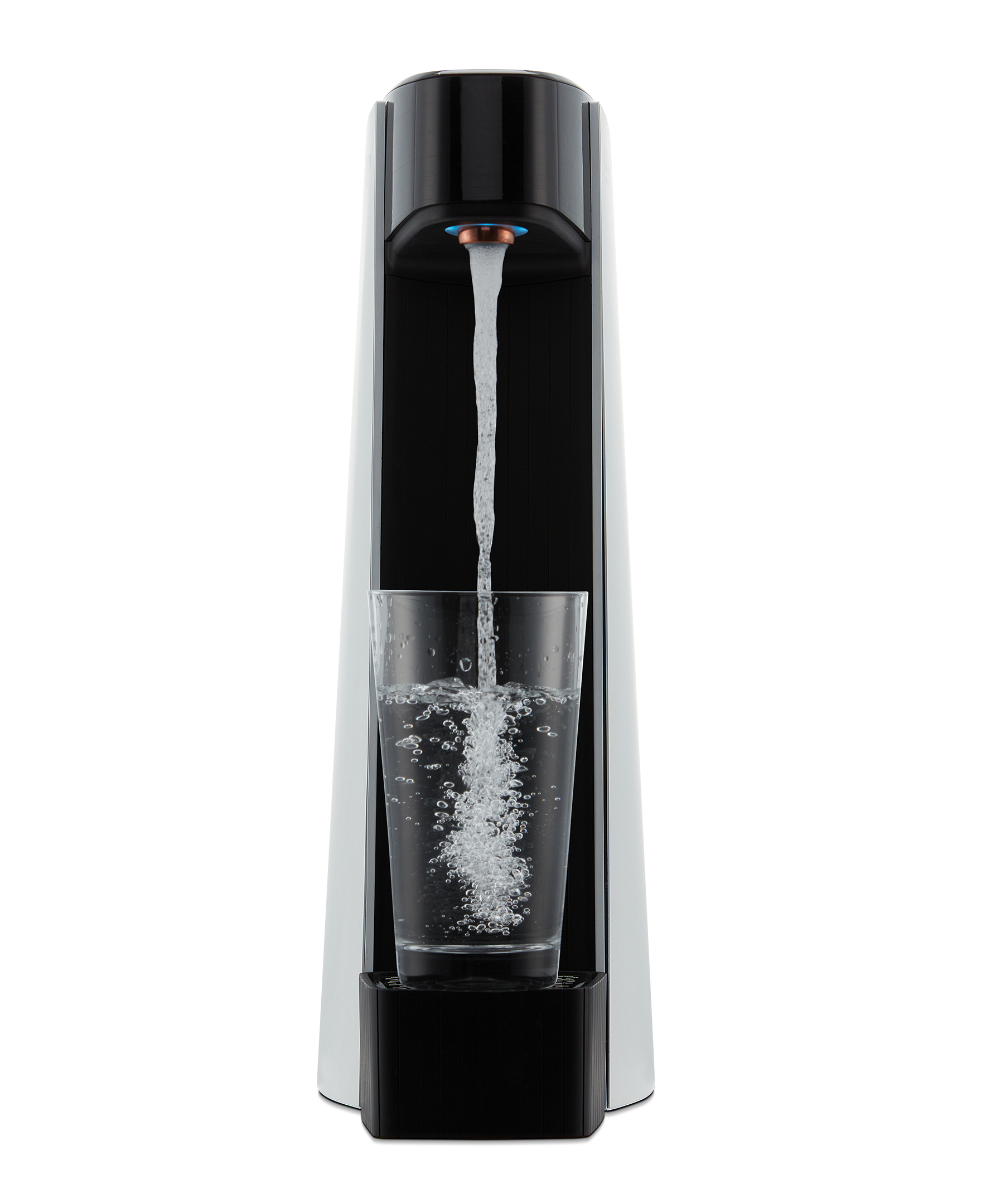 Carbon8 Kit - One Touch Sparkling Water Maker + Filter & Lemon8 + Co2 Cylinder - Silver