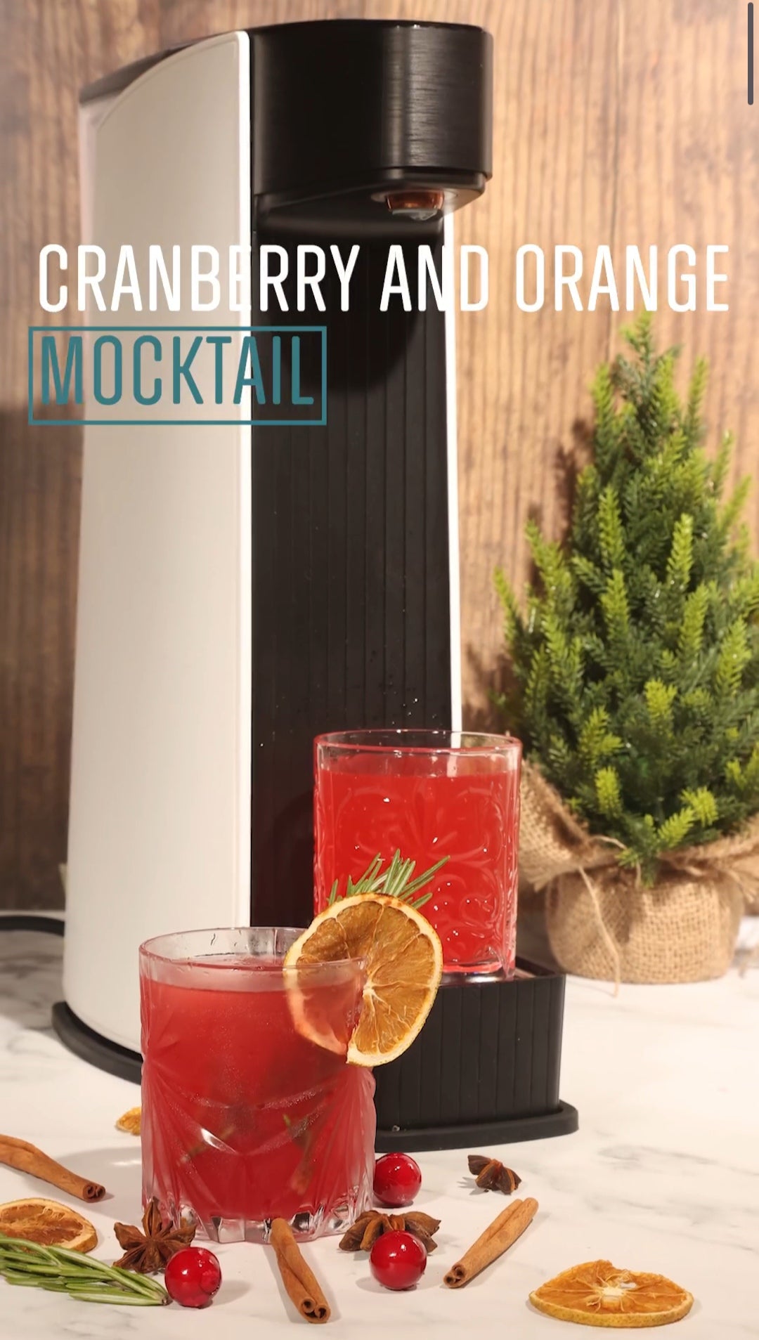 Cranberry orange mocktail⁠