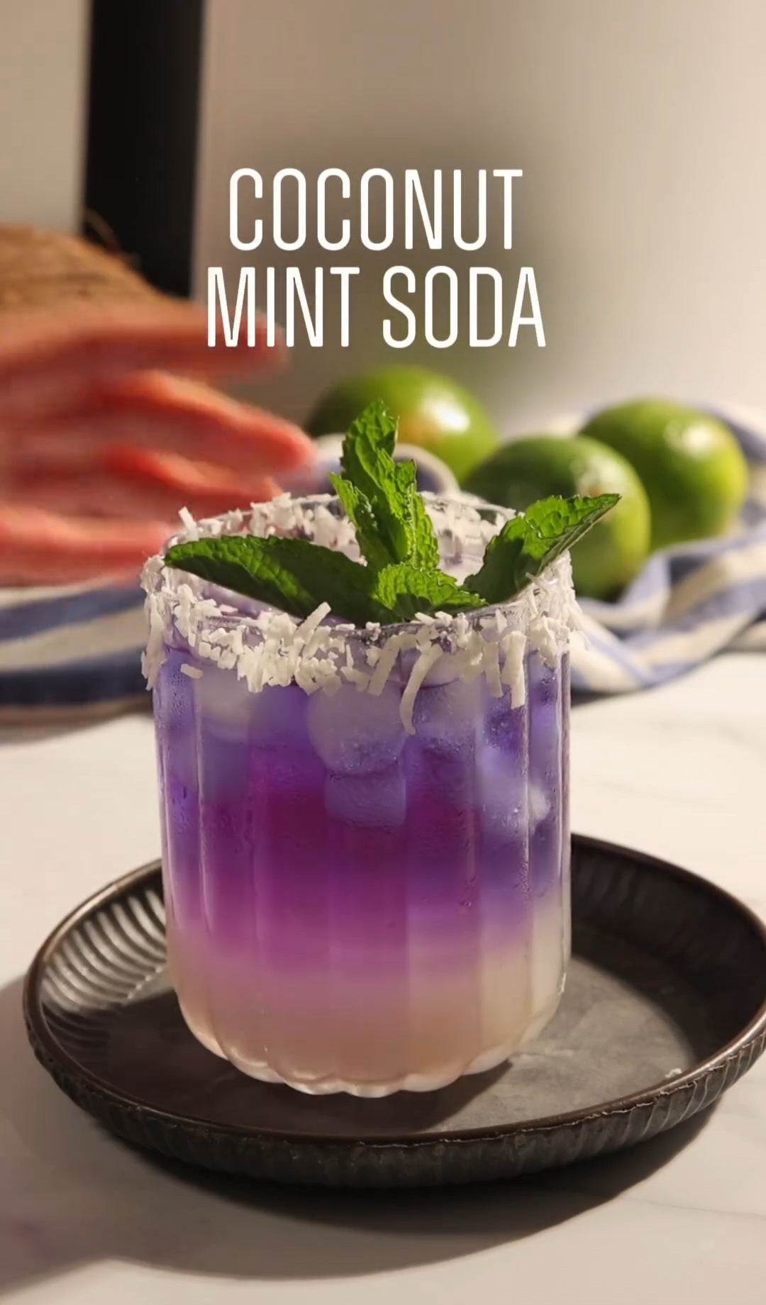 Coconut Mint Soda⁠