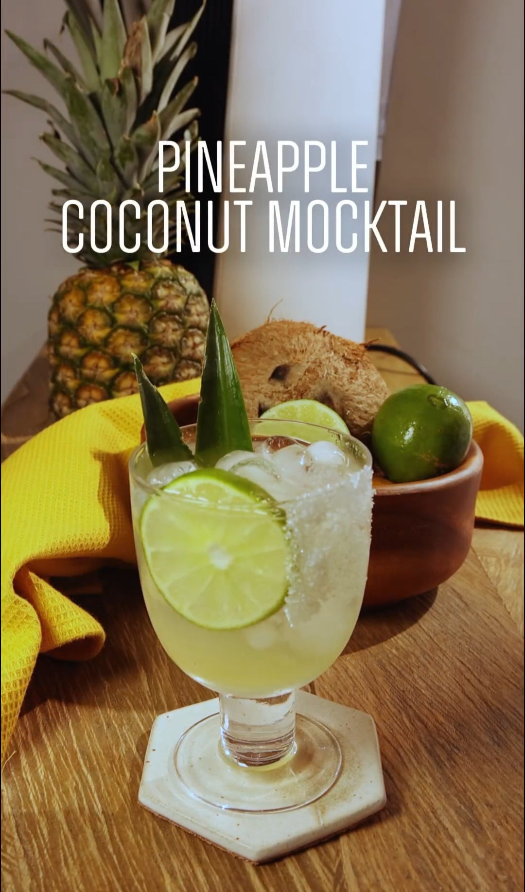 Pinapple coconut mocktail ⁠