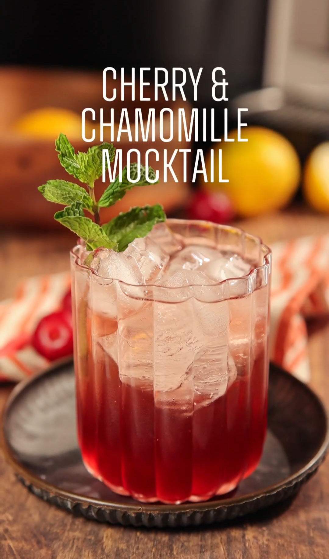 Cherry & Chamomille Mocktail⁠