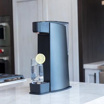 Carbon8 - One Touch Sparkling Water Maker and Dispenser - Black