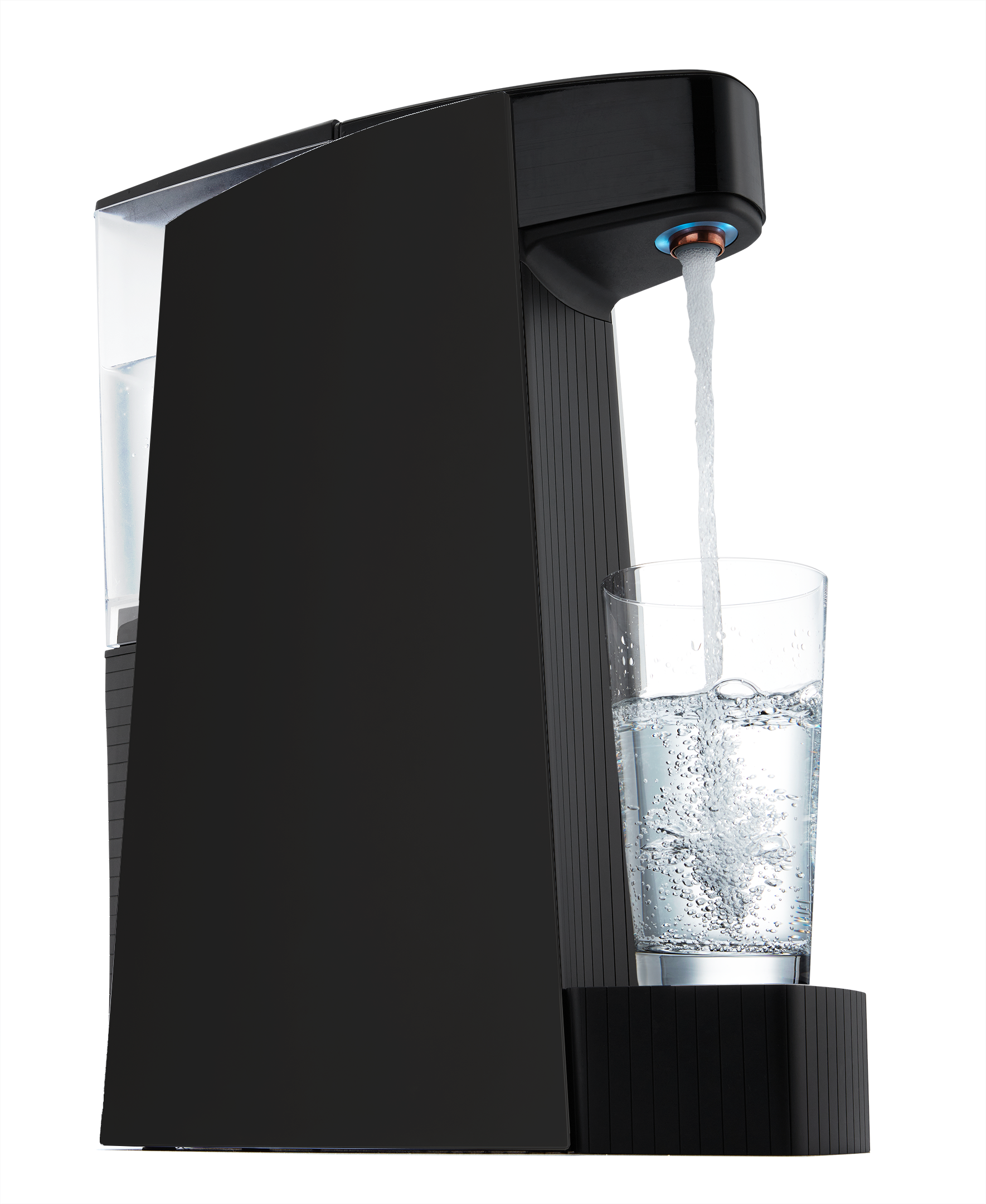 Carbon8 Kit - One Touch Sparking Water Maker and Dispenser + Co2 Cylinder - Black