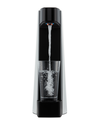 Carbon8 - One Touch Sparking Water Maker and Dispenser - Silver