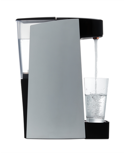 Carbon8 - One Touch Sparking Water Maker and Dispenser - Silver